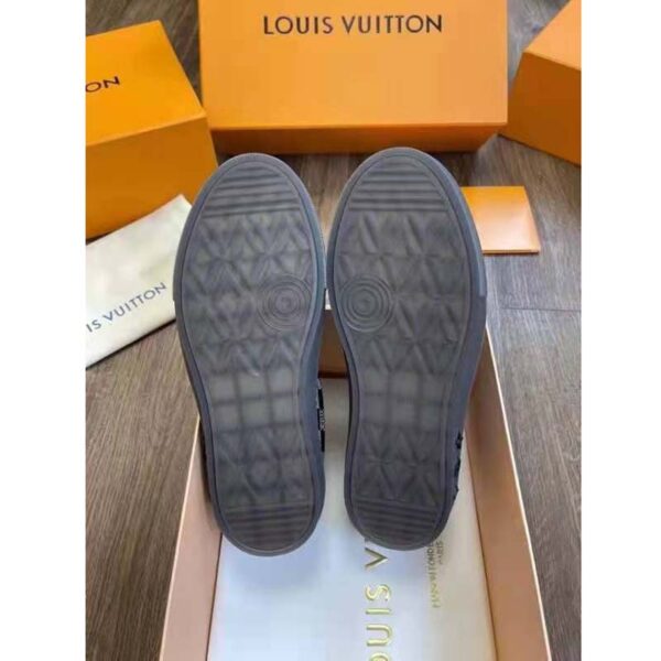 Louis Vuitton LV Unisex LV Ollie Sneaker Black Damier Canvas and Suede Calf Leather (1)