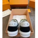 Louis Vuitton LV Unisex LV Ollie Sneaker Green Textile Double Laces with Vuitton Signature - immagine 8