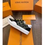 Louis Vuitton LV Unisex LV Ollie Sneaker Green Textile Double Laces with Vuitton Signature - immagine 4