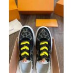 Louis Vuitton LV Unisex LV Ollie Sneaker Green Textile Double Laces with Vuitton Signature - immagine 9