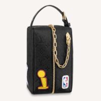 Louis Vuitton LV Unisex LV x NBA Cloakroom Dopp Kit Black Cowhide Leather