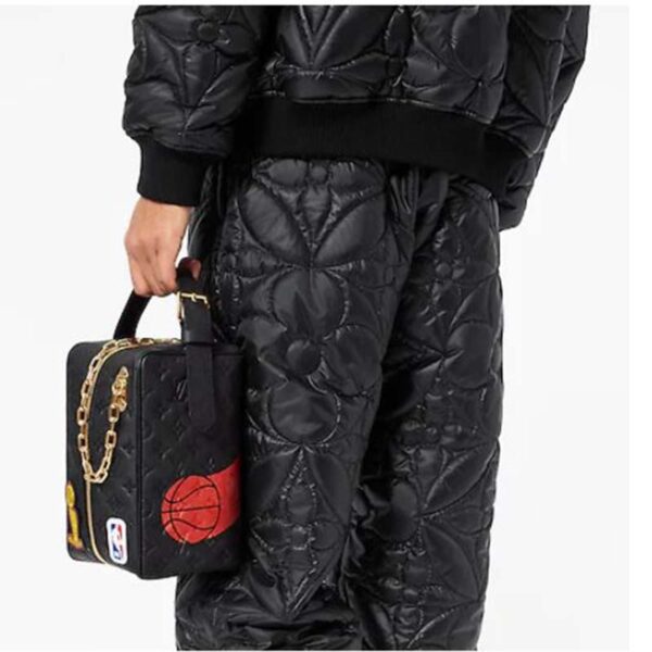 Louis Vuitton LV Unisex LV x NBA Cloakroom Dopp Kit Black Cowhide Leather (18)
