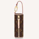 Borsa unisex Louis Vuitton LV Micro Papillon con ciondolo marrone, tela monogramma, pelle di vacchetta naturale