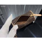 Louis Vuitton LV Unisex Micro Papillon Bag Brown Charm Monogram Canvas Natural Cowhide - immagine 7