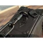 Louis Vuitton LV Unisex Mini Soft Trunk Bag Black Cowhide Leather - Image 8