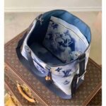 Louis Vuitton LV Unisex New Tote GM Monogram Watercolor Blue Coated Canvas Cowhide Leather - immagine 5