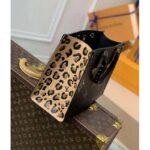 Louis Vuitton LV Unisex Onthego MM Tote Black Embossed Supple Grained Cowhide Leather - Image 5