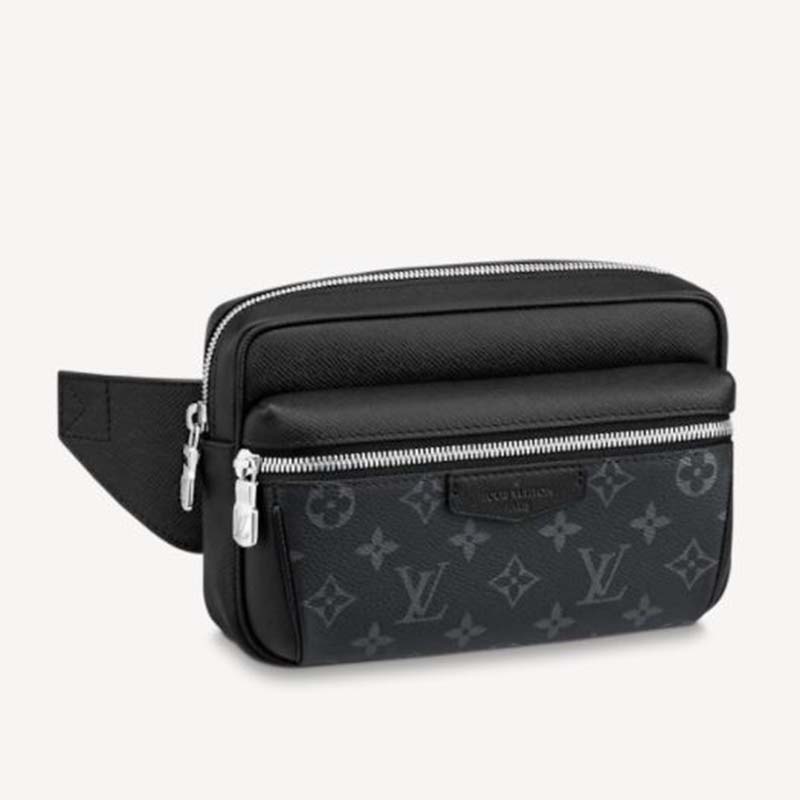 LOUIS VUITTON Outdoor Taiga Monogram eclipse Bumbag Black