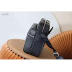 Louis Vuitton LV Unisex Outdoor Bumbag Black Taiga Cowhide Leather Monogram Eclipse Coated Canvas - Bild 5