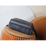 Louis Vuitton LV Unisex Outdoor Bumbag Black Taiga Cowhide Leather Monogram Eclipse Coated Canvas - Bild 3