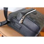 Louis Vuitton LV Unisex Outdoor Bumbag Black Taiga Cowhide Leather Monogram Eclipse Coated Canvas - Bild 6