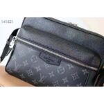 Louis Vuitton LV Unisex Outdoor Bumbag Black Taiga Cowhide Leather Monogram Eclipse Coated Canvas - Bild 7