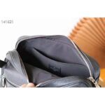 Louis Vuitton LV Unisex Outdoor Bumbag Black Taiga Cowhide Leather Monogram Eclipse Coated Canvas - Bild 8