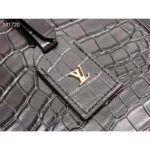 Louis Vuitton LV Unisex Petite Boite Chapeau Latte Matte Matte Alligator Leather – Image 8