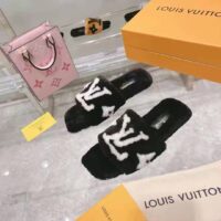 Louis Vuitton LV Unisex Pool Pillow Comfort Mule Black Mink Anatomic Insole