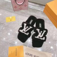 Louis Vuitton LV Unisex Pool Pillow Comfort Mule Black Mink Anatomic Insole