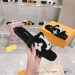 Louis Vuitton LV Unisex Pool Pillow Comfort Mule Black Mink Anatomic Insole - Image 8