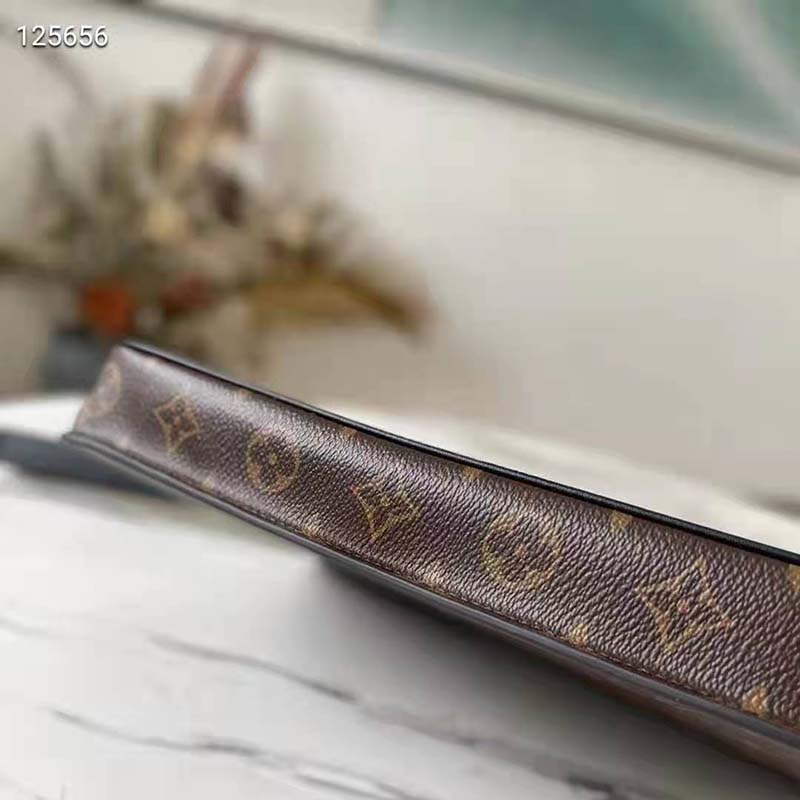 Louis Vuitton S Lock A4 Pouch Monogram Macassar