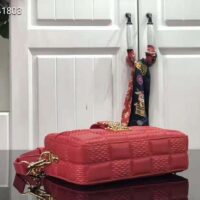 Louis Vuitton LV Unisex Troca PM Handbag Pink Damier Quilt Lambskin Calfskin