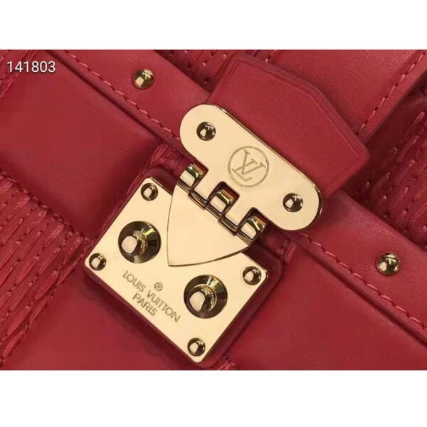 Louis Vuitton LV Unisex Troca PM Handbag Pink Damier Quilt Lambskin Calfskin (6)