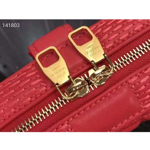 Louis Vuitton LV Unisex Troca PM Handbag Pink Damier Quilt Lambskin Calfskin (7)