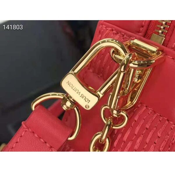 Louis Vuitton LV Unisex Troca PM Handbag Pink Damier Quilt Lambskin Calfskin (8)