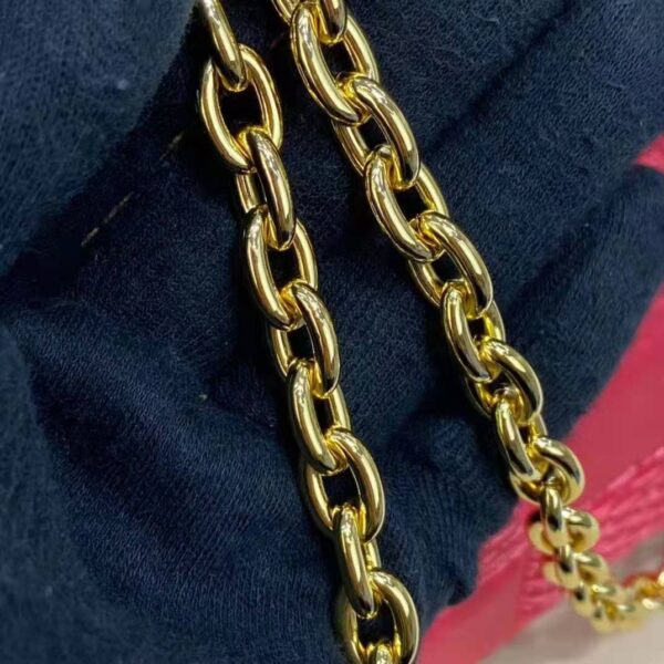 Louis Vuitton LV Unisex Troca PM Handbag Pink Damier Quilt Lambskin S-Lock Double Zip (16)