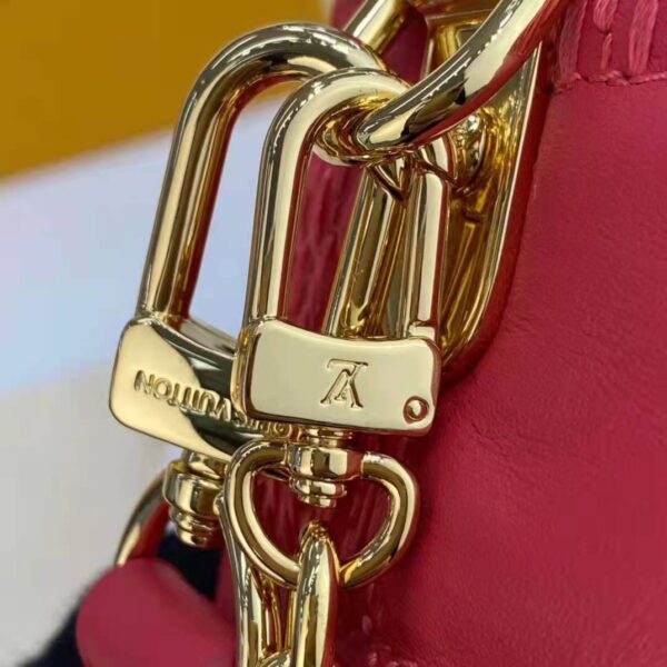 Louis Vuitton LV Unisex Troca PM Handbag Pink Damier Quilt Lambskin S-Lock Double Zip (3)