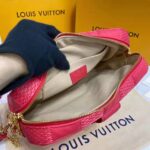Louis Vuitton LV Women Troca PM Handbag Pink Damier Quilt Lambskin S-Lock Double Zip - Image 8
