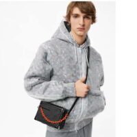 Louis Vuitton LV Unisex Mini Soft Trunk Bag Black Cowhide Leather