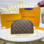 Louis Vuitton LV Women Cosmetic Pouch GM Coated Canvas Cowhide Leather - Image 2