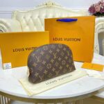 Louis Vuitton LV Women Cosmetic Pouch GM Coated Canvas Cowhide Leather - Image 3