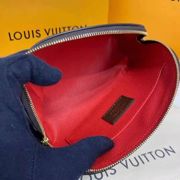 Louis Vuitton LV Women Cosmetics Pouch Damier Coated Canvas Golden Brass (11)