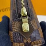 Louis Vuitton LV Women Cosmetics Pouch Damier Coated Canvas Golden Brass - Image 9