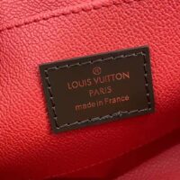 Louis Vuitton LV Women Cosmetics Pouch Damier Coated Canvas Golden Brass