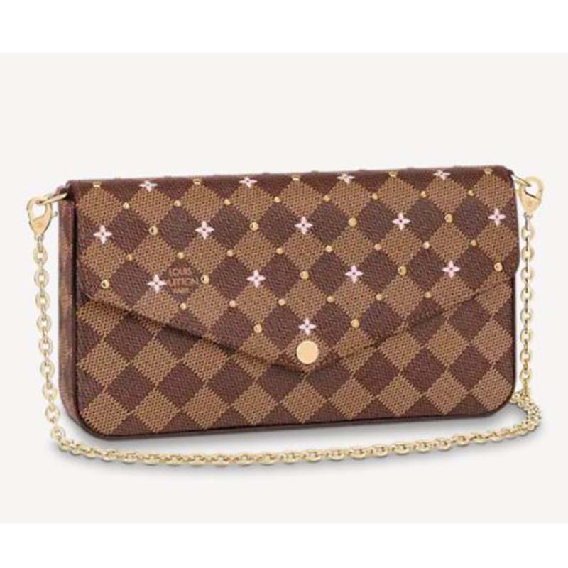 Louis Vuitton Felicie Pochette Limited Edition Patches Damier at 1stDibs