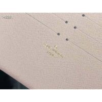 Louis Vuitton LV Women Félicie Pochette Damier Ebene Coated Canvas Pink Monogram Flowers