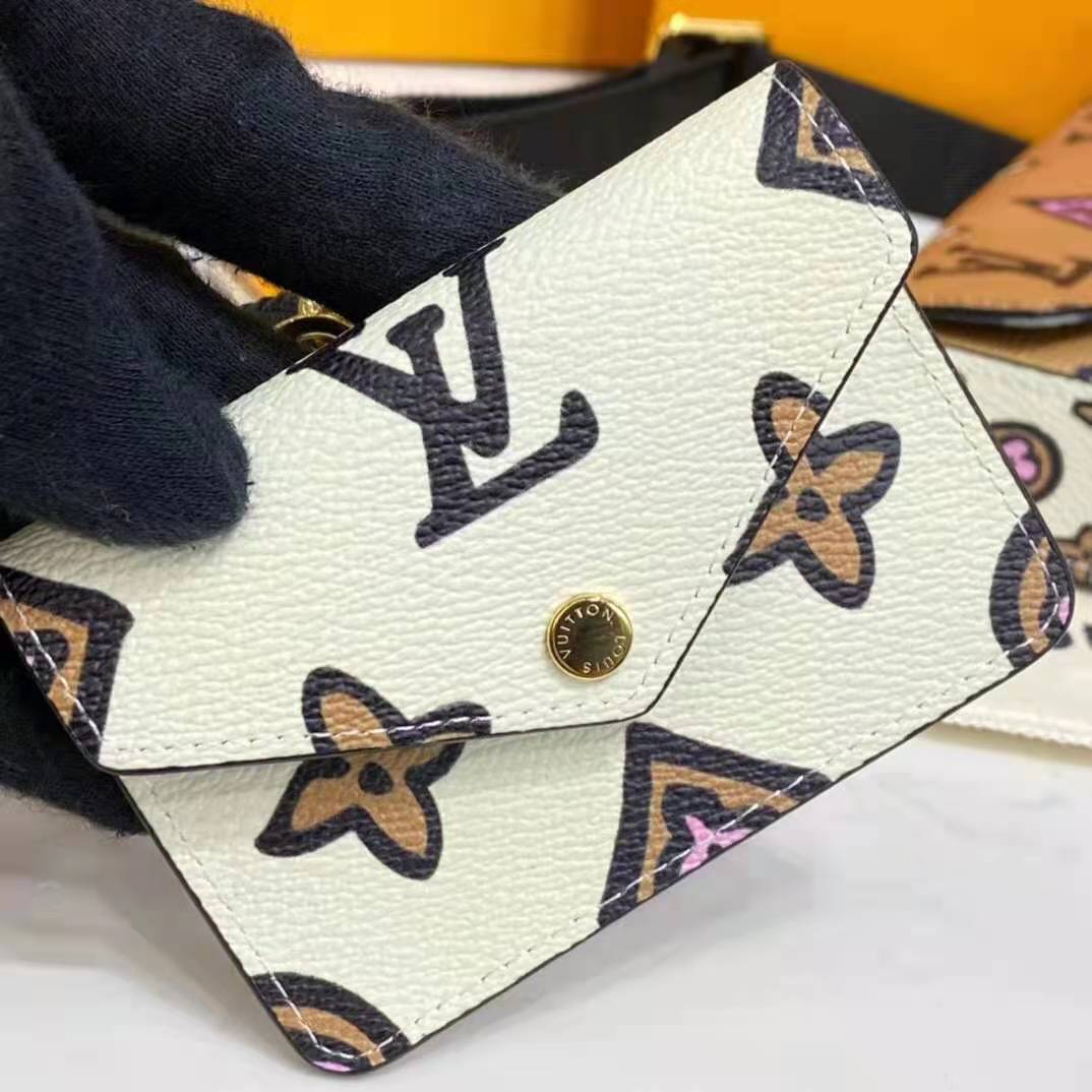 LV LV Unisex Félicie Strap & Go Pochette Monogram Coated Canvas