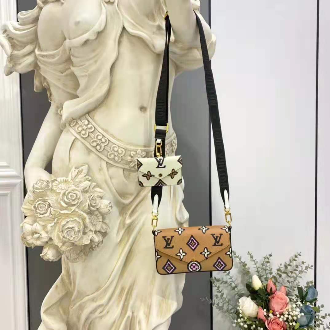 Louis Vuitton Félicie Strap & Go Handbag in Beige – EliteLaza