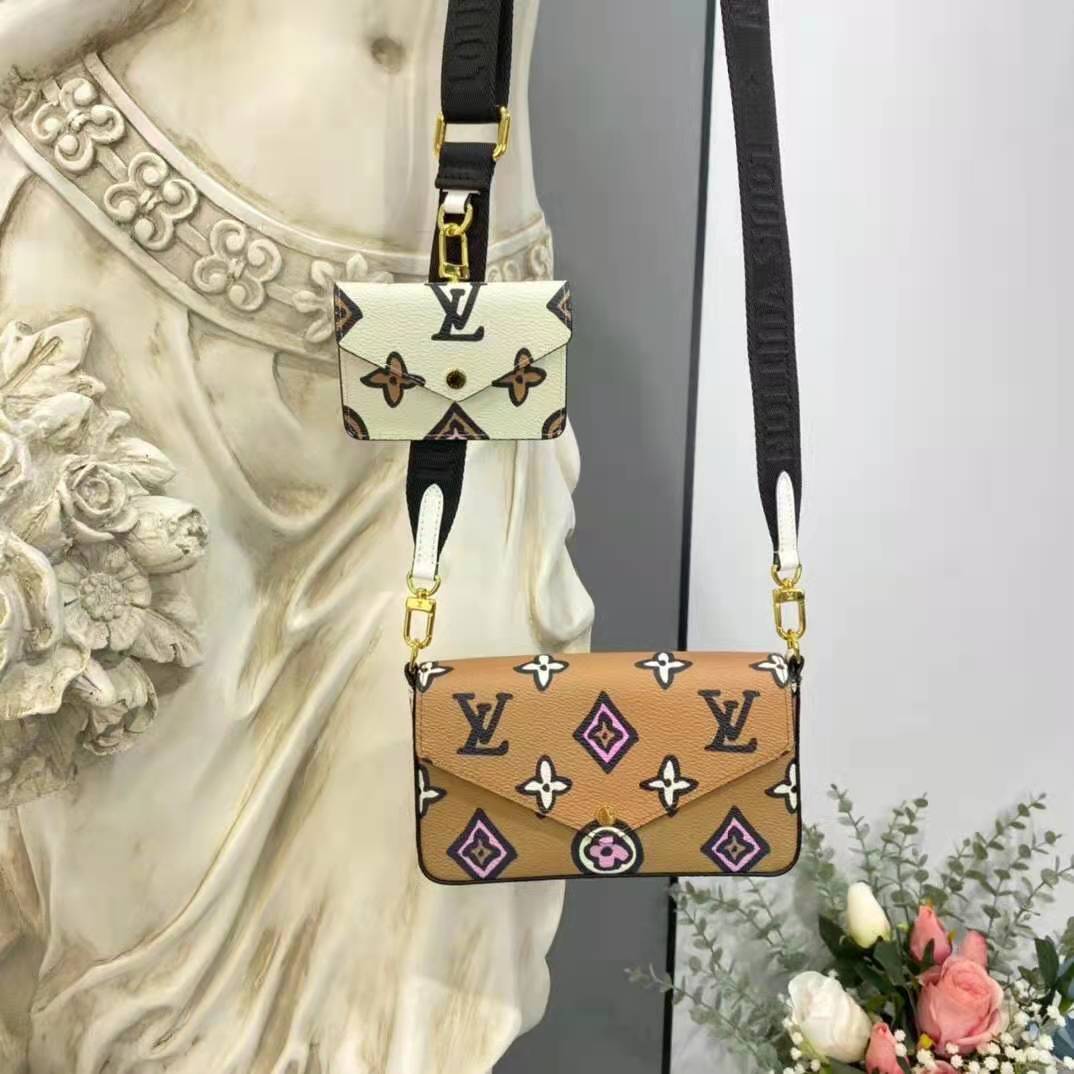 Louis Vuitton LV Women Félicie Strap Go Pochette Arizona Beige