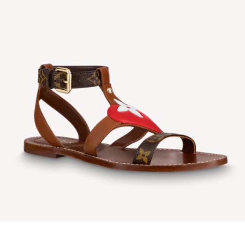 Buy Cheap Louis Vuitton High quality leather fabric goat skin Inside Women's  sandals #99900713 from