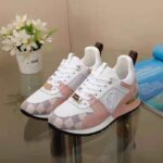 Louis Vuitton LV Women LV Run Away Sneaker White Damier Azur Canvas - Image 5