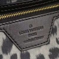 Louis Vuitton LV Women Neverfull MM Tote Black Monogram Coated Canvas Cowhide Leather