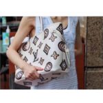 Louis Vuitton LV Women Neverfull MM Tote Cream Monogram Coated Canvas Cowhide Leather – Bild 7