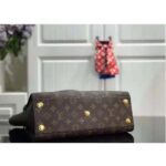 Louis Vuitton LV Women On My Side PM Tote Bag Black Monogram Coated Canvas Calf Leather - Image 5