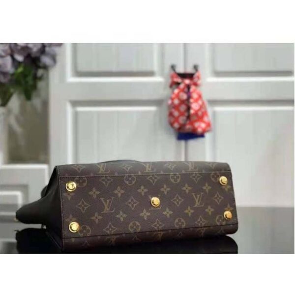 Louis Vuitton LV Women On My Side PM Tote Bag Black Monogram Coated Canvas Calf Leather (1)