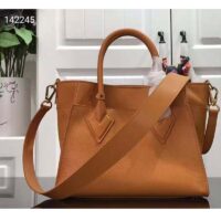 Louis Vuitton LV Women On My Side PM Tote Bag Summer Gold Orange Perforated Calf Leather