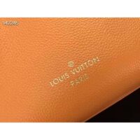 Louis Vuitton LV Women On My Side PM Tote Bag Summer Gold Orange Perforated Calf Leather