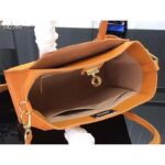 Louis Vuitton LV Women On My Side PM Tote Bag Summer Gold Orange Perforated Calf Leather – Image 5