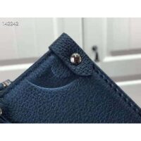 Louis Vuitton LV Women OnTheGo PM Tote Navy Nacre Embossed Grained Cowhide Leather